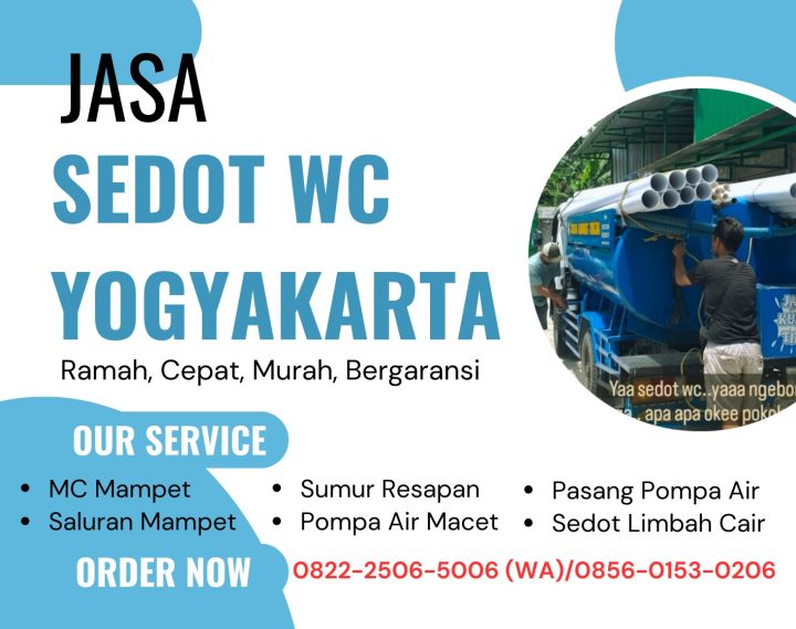 Jasa Sedot WC Jogja Murah, Profesional, dan Bergaransi